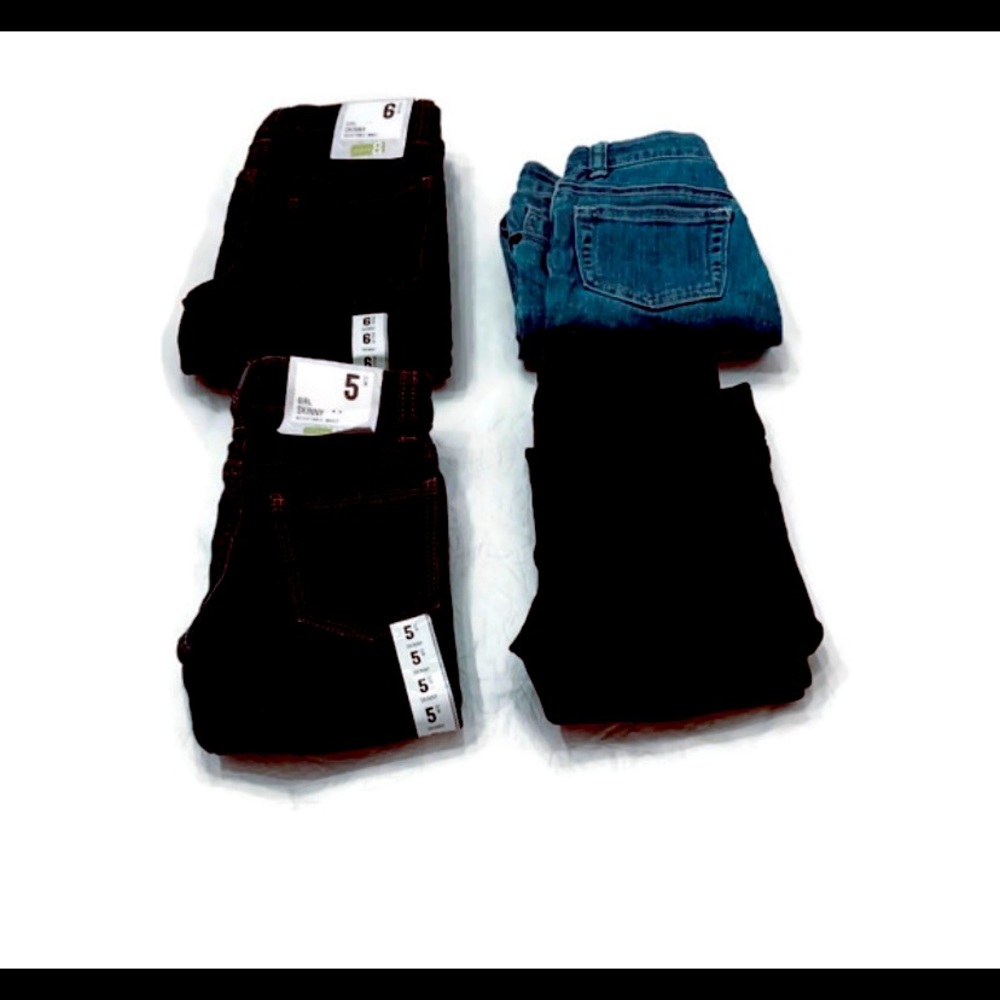 New lot of 4 Crazy 8 Girls Jeans Dize 5 and 6